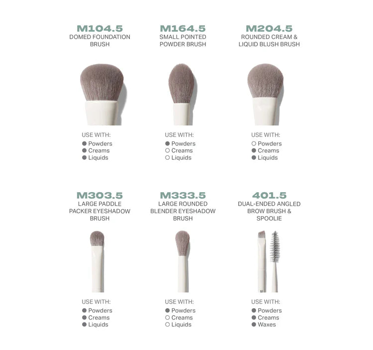 Morphe | Along for the glide 6-piece travel brush set