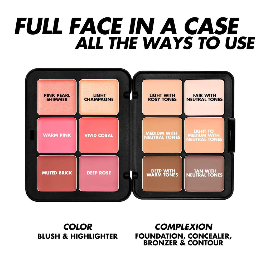 MAKEUP FOREVER | HD Skin Face Essentials Long-Lasting Full Face Cream Palette  Palette 1: Light to Medium