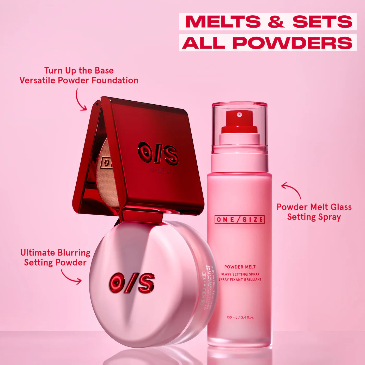 ONE SIZE |  Powder Melt Glass Setting Spray